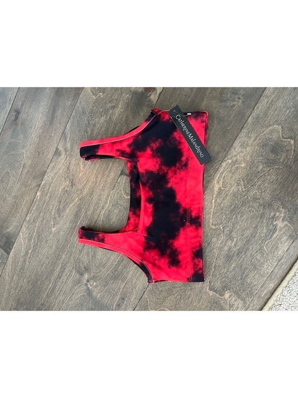 Catherine Malandrino Sports Bra, Color Red and Black, Size Small - Picture 4 of 5